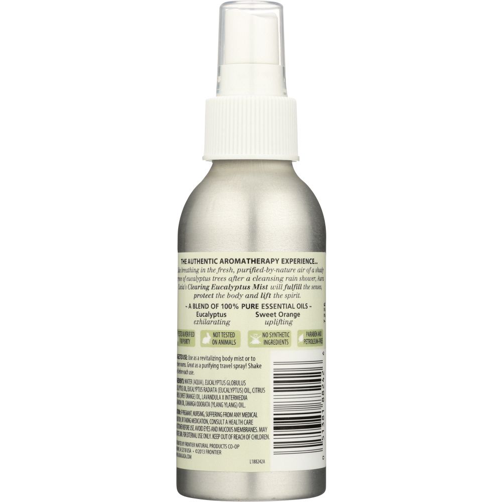 AURA CACIA: Eucalyptus Aromatherapy Mist, 4 oz