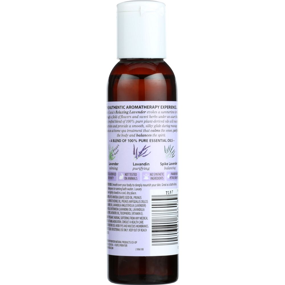 AURA CACIA: Aromatherapy Body Oil Relaxing Lavender, 4 oz