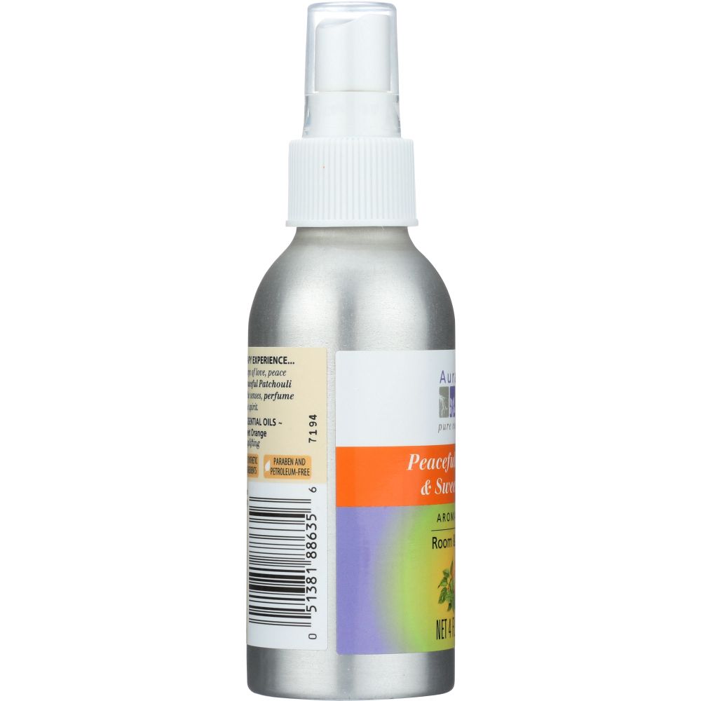 AURA CACIA: Peaceful Patchouli & Sweet Orange Room & Body Mist, 4 oz