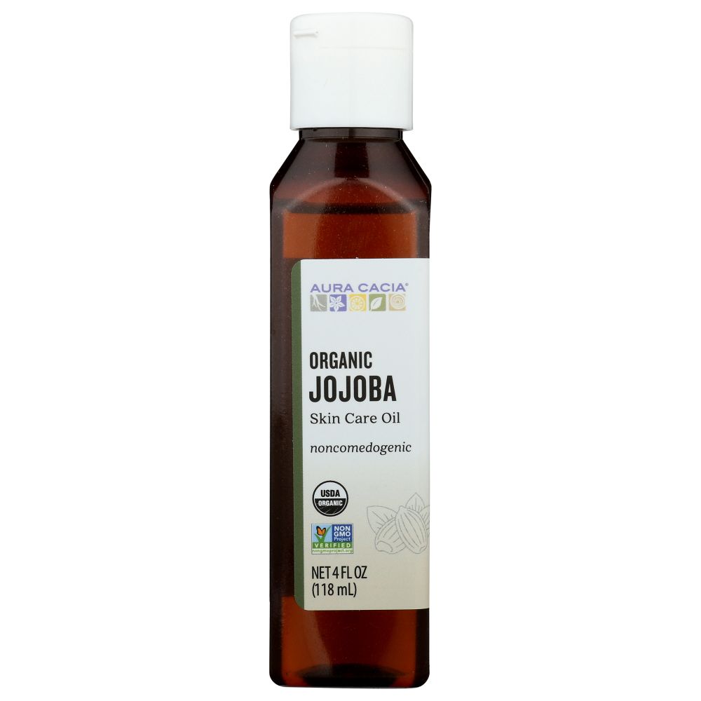 AURA CACIA: Organic Jojoba Skin Care Oil, 4 oz