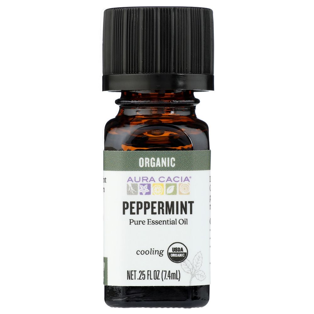 AURA CACIA: Organic Peppermint, 0.25 oz