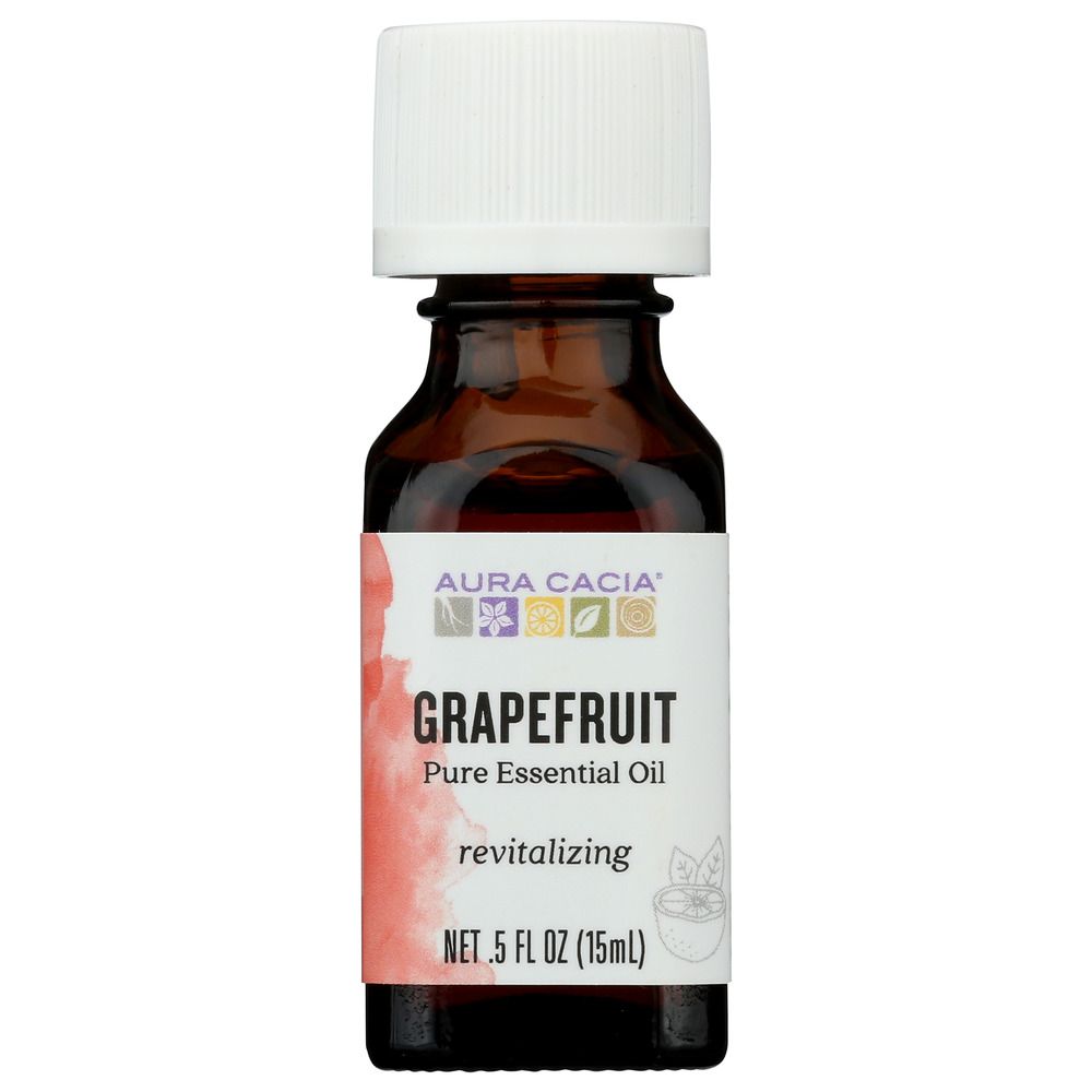 AURA CACIA: 100% Pure Essential Oil Grapefruit, 0.5 Oz