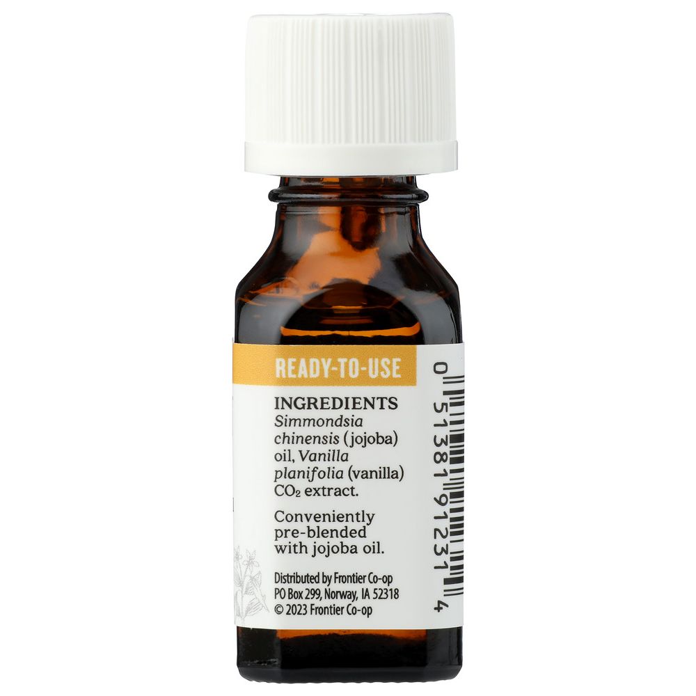 AURA CACIA: Vanilla in Jojoba Oil, 0.5 oz