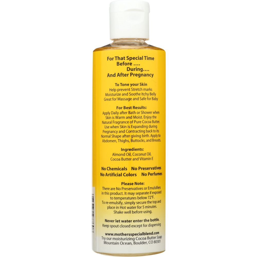 MOUNTAIN OCEAN: Mother's Special Blend Skin Toning Oil, 8 Oz