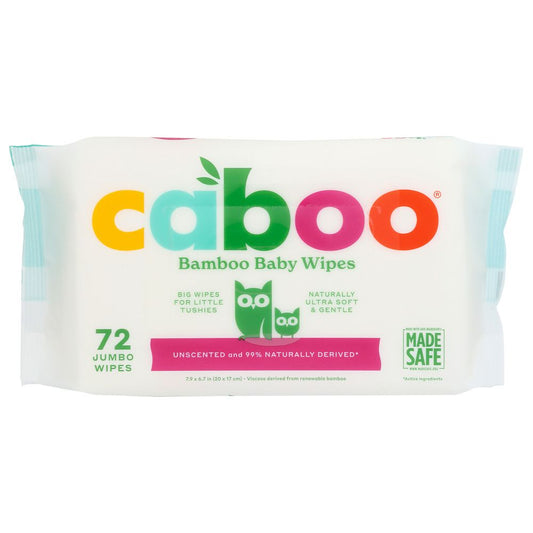 CABOO: Bamboo Baby Wipes, 72 pk