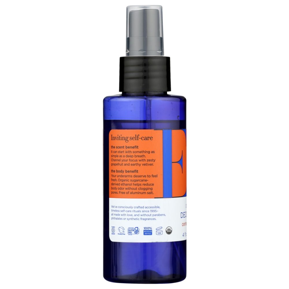 EO PRODUCTS: Organic Deodorant Spray Citrus, 4 Oz