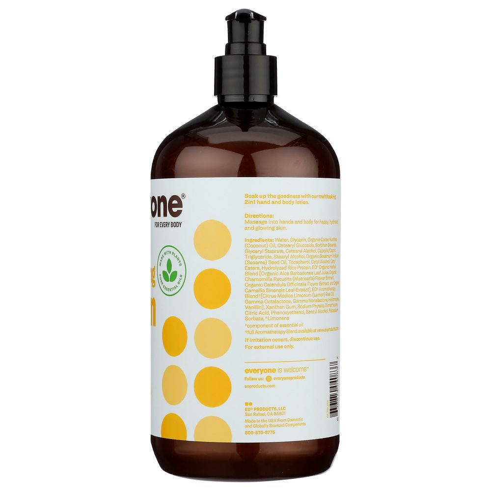 EO PRODUCTS: Everyone 3-in-1 Coconut Plus Lemon Lotion, 32 oz