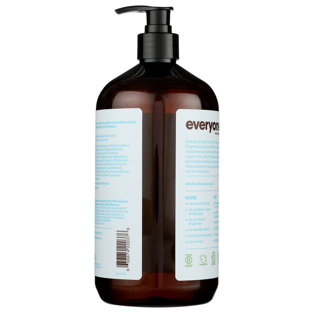 EVERYONE: Soap Liquid Everyone Unscented, 32 oz