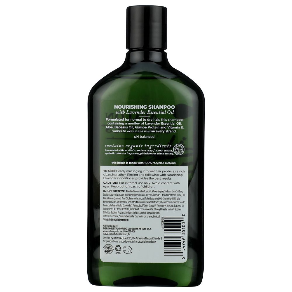 AVALON ORGANICS: Shampoo Nourishing Lavender, 11 oz