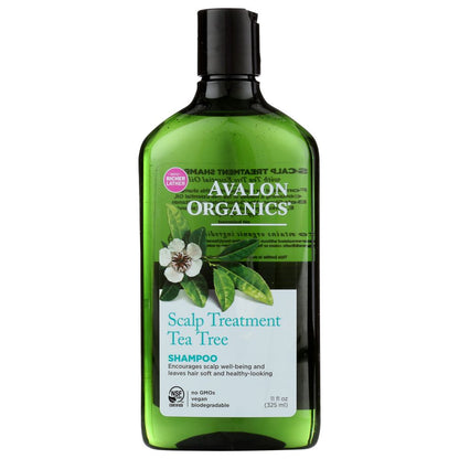 AVALON ORGANICS: Shampoo Scalp Treatment Tea Tree, 11 Oz