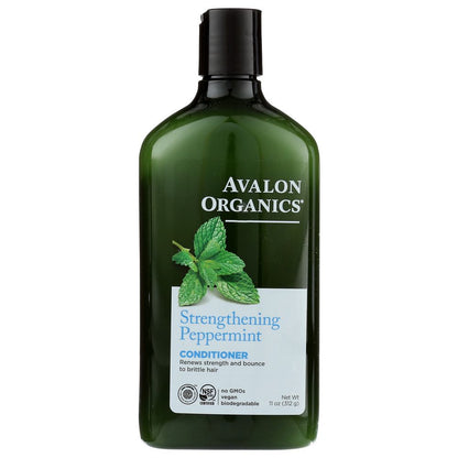 AVALON ORGANICS: Conditioner Strengthening Peppermint, 11 oz