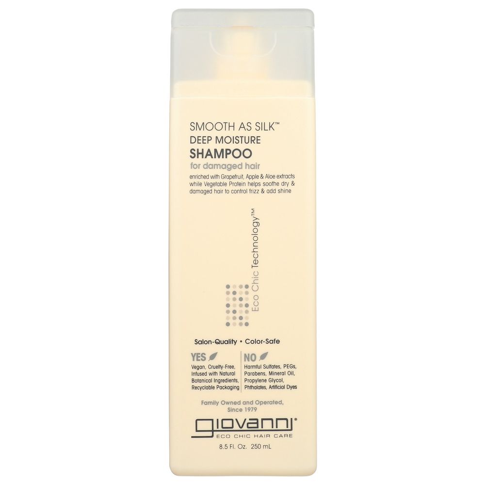 GIOVANNI COSMETICS: Smooth As Silk Deep Moisture Organic Shampoo, 8.5 oz