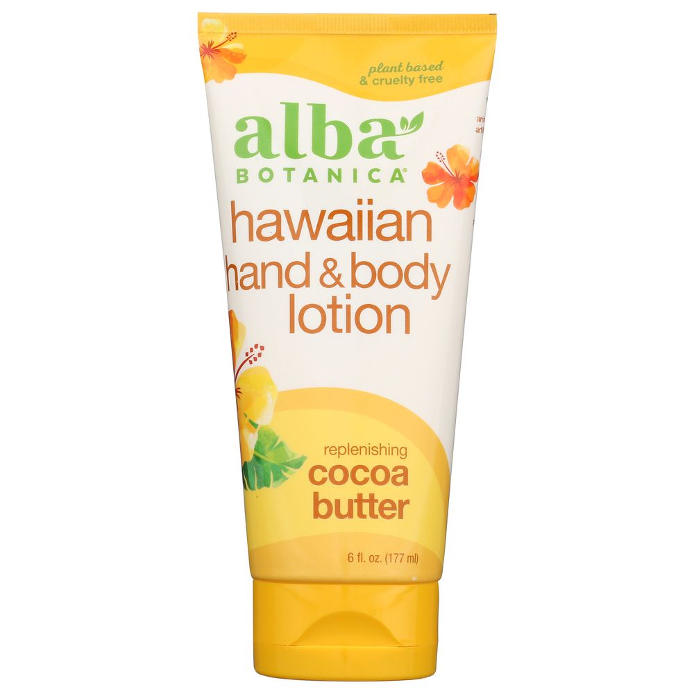 ALBA BOTANICA: Hawaiian Hand & Body Lotion Cocoa Butter, 7 oz