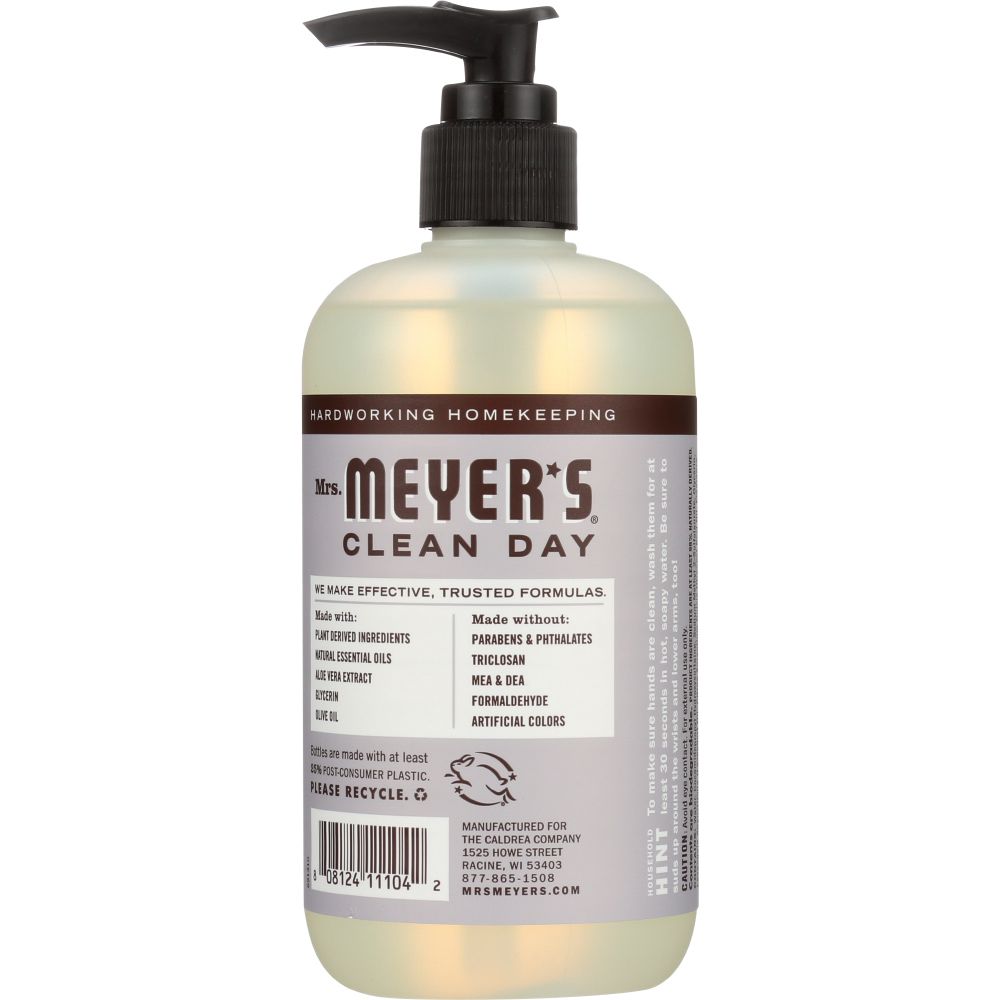 MRS MEYERS CLEAN DAY: Liquid Hand Soap Lavender Scent, 12.5 oz