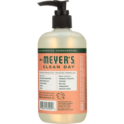 MRS MEYERS CLEAN DAY: Liquid Hand Soap Geranium Scent, 12.5 oz