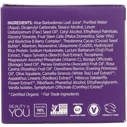 ANDALOU NATURALS: Resveratrol Q10 Night Repair Cream Age-Defying, 1.7 Oz