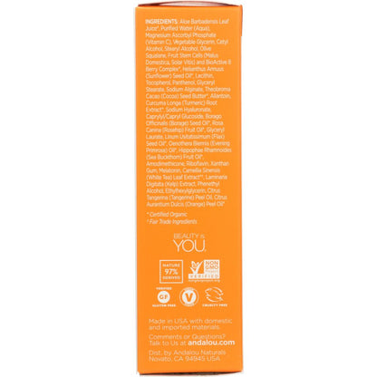 ANDALOU NATURALS: Turmeric + C Enlighten Serum Brightening, 1.1 Oz