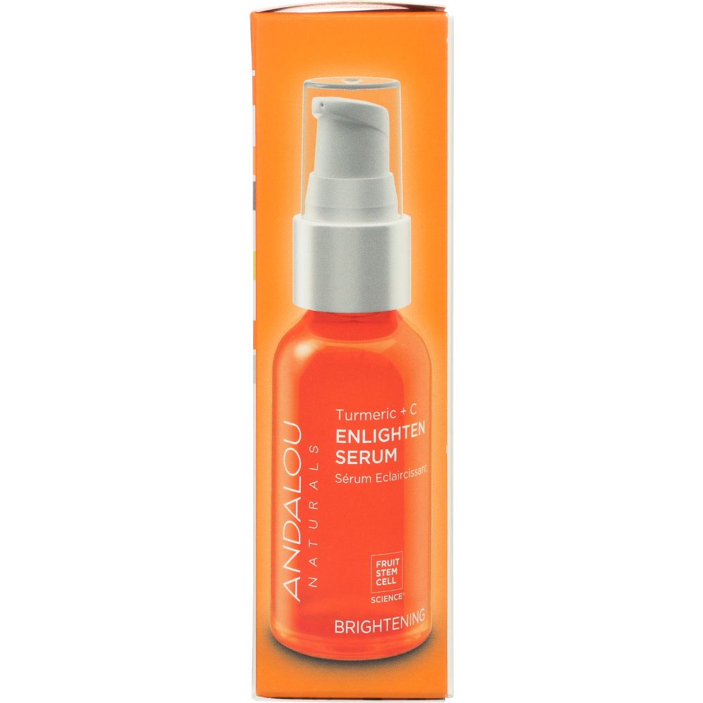 ANDALOU NATURALS: Turmeric + C Enlighten Serum Brightening, 1.1 Oz