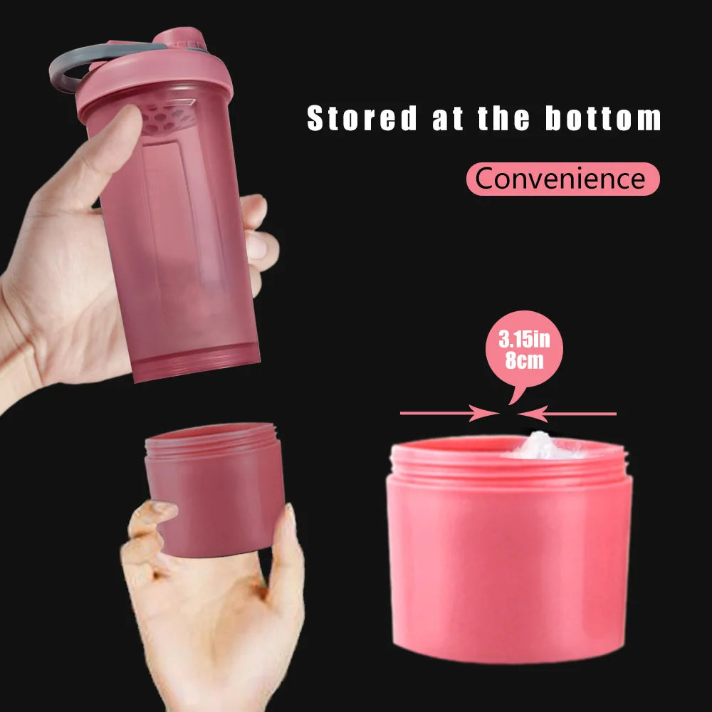 Woman Sport Whey Protein Shaker Bottle BPA Free