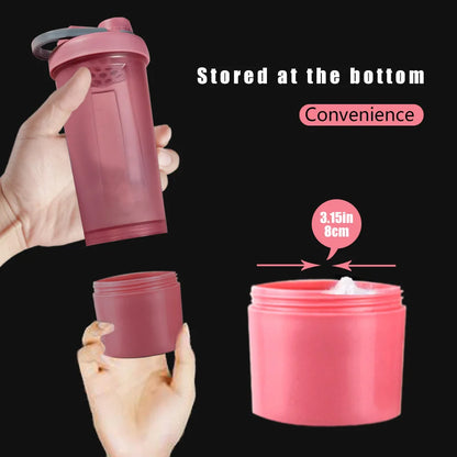 Woman Sport Whey Protein Shaker Bottle BPA Free