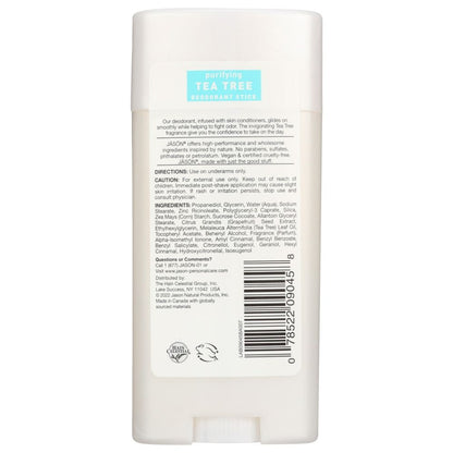 JASON: Purifying Tea Tree Deodorant Stick, 2.5 oz