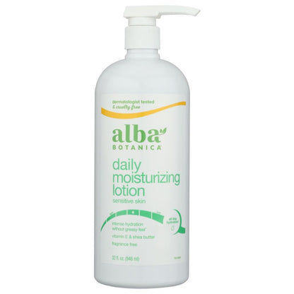 ALBA BOTANICA: Very Emollient Body Lotion Unscented Original, 32 oz