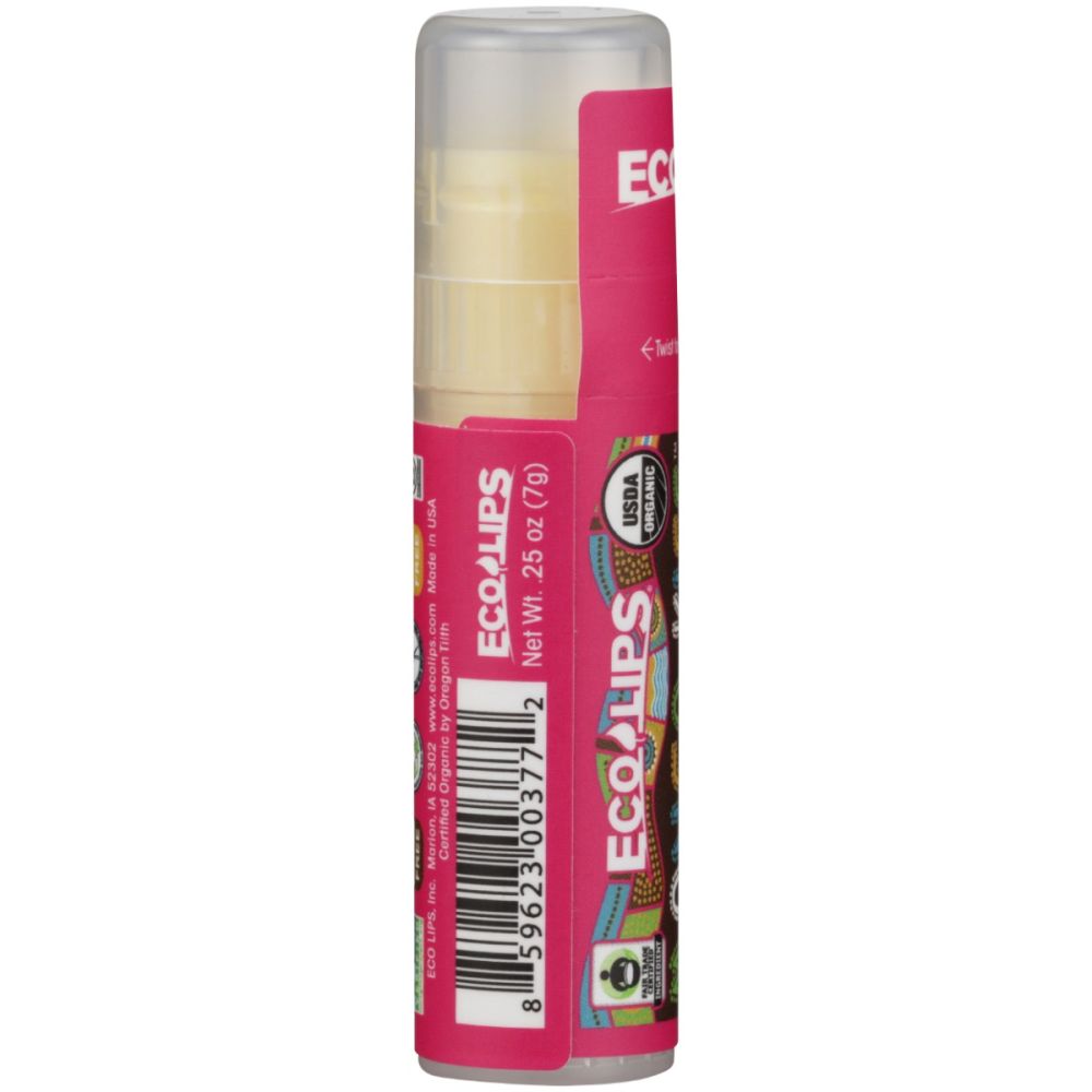 ECO LIPS: Mongo Kiss Pomegranate Organic Lip Balm, 0.25 oz