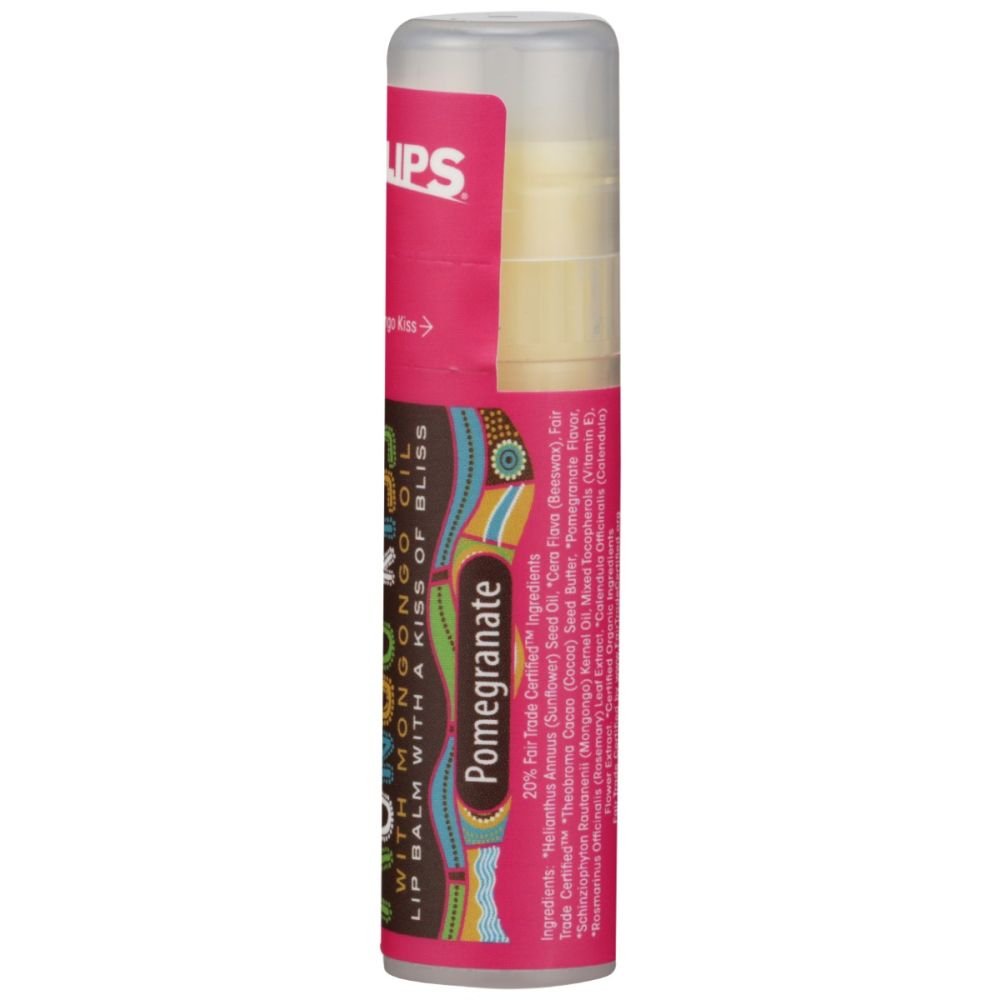 ECO LIPS: Mongo Kiss Pomegranate Organic Lip Balm, 0.25 oz