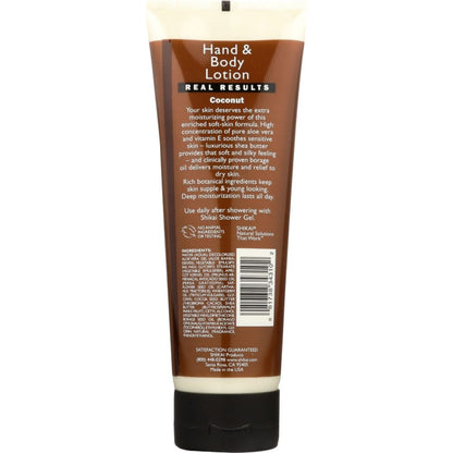 SHIKAI: Coconut Hand and Body Lotion, 8 oz