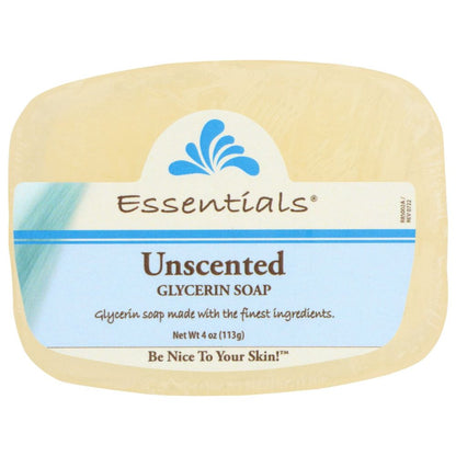 CLEARLY NATURAL: Glycerine Bar Soap Unscented, 4 oz