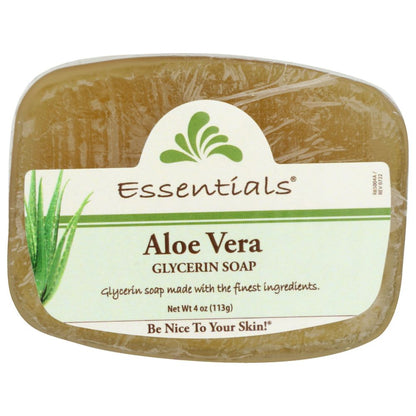 CLEARLY NATURAL: Aloe Vera Glycerine Soap Bar, 4 oz